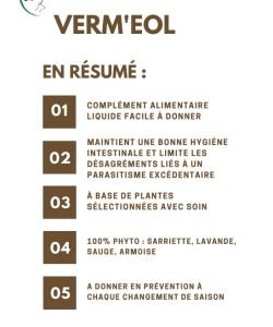 Verm'eol - Chevaux - DLUO 07/25, 500 ml